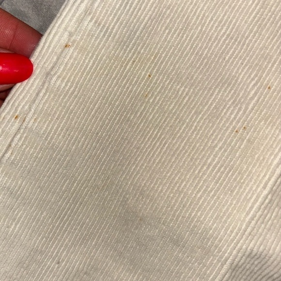 L. L. Bean Corduroy Cream Pants Women’s 12 Tall Casual Office Cowgirl Classic - Picture 12 of 13